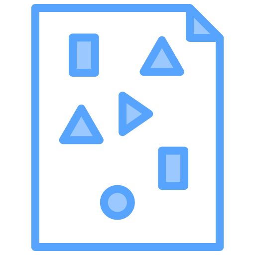 비정형 데이터 Generic Blue icon