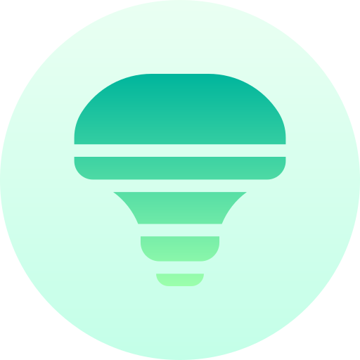 led-licht Basic Gradient Circular icon