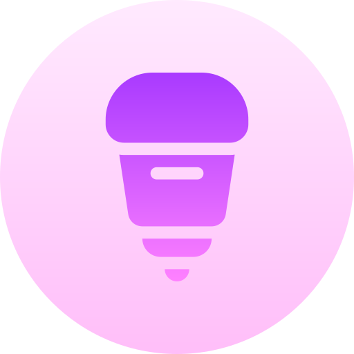 전구 Basic Gradient Circular icon