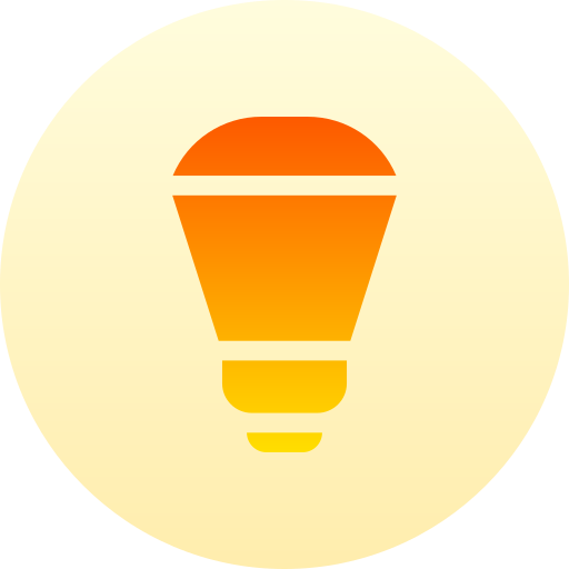 Led light Basic Gradient Circular icon