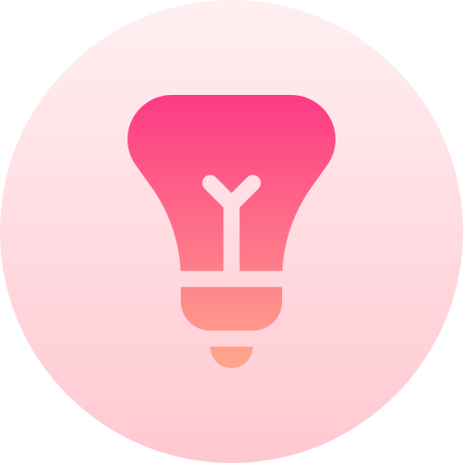 Light bulb Basic Gradient Circular icon