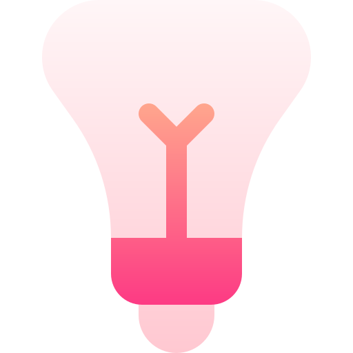 Light bulb Basic Gradient Gradient icon