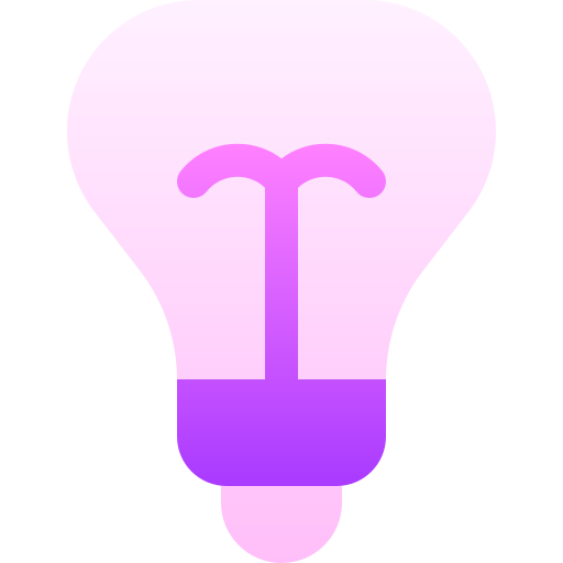 die glühbirne Basic Gradient Gradient icon