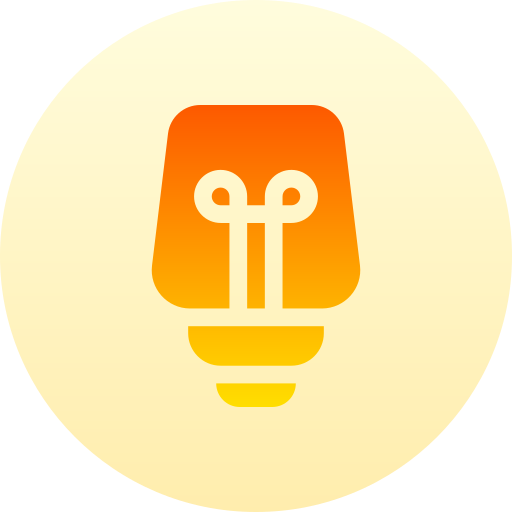 Light bulb Basic Gradient Circular icon