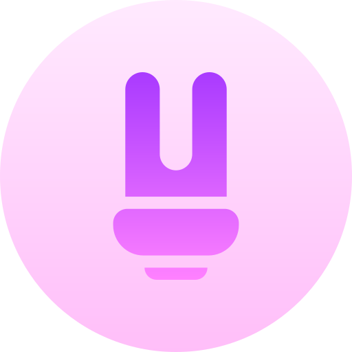 蛍光灯 Basic Gradient Circular icon