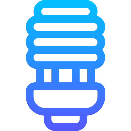 lumière à économie d'énergie Basic Gradient Lineal color Icône