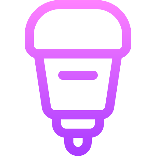 ampoule Basic Gradient Lineal color Icône