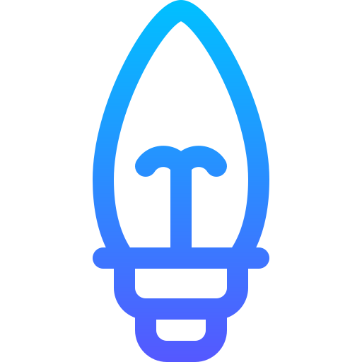 ampoule Basic Gradient Lineal color Icône