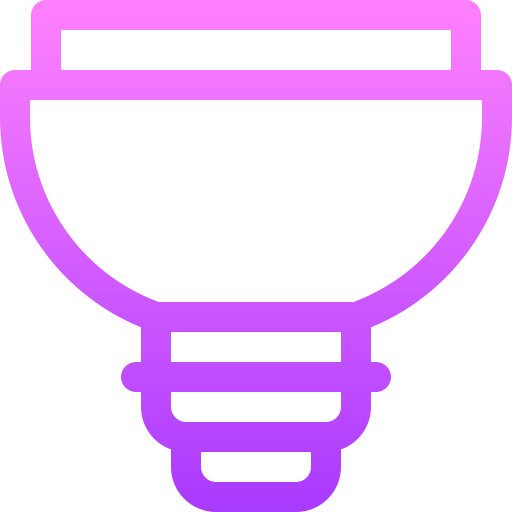 lampadina Basic Gradient Lineal color icona