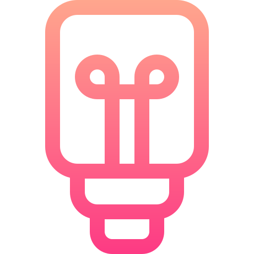 ampoule Basic Gradient Lineal color Icône