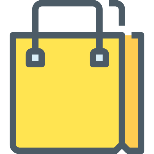 Shopping bags Accurate Lineal Color icon