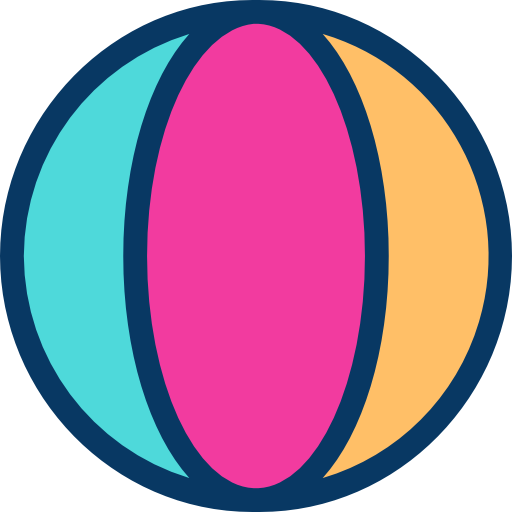 piłka plażowa Kiranshastry Lineal Color ikona