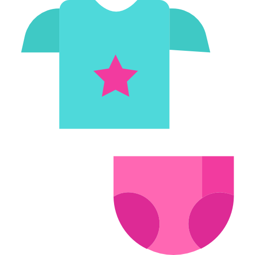 ropa de bebé Kiranshastry Flat icono