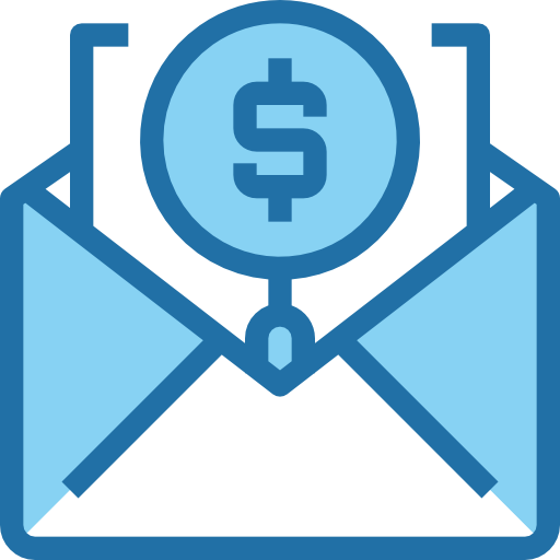 email Accurate Blue icon