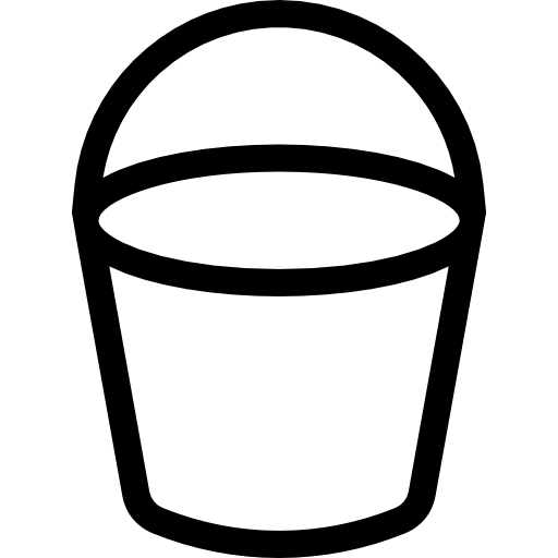 cubeta Kiranshastry Lineal icono