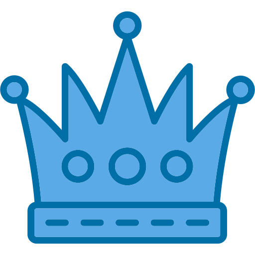 King crown Generic Blue icon