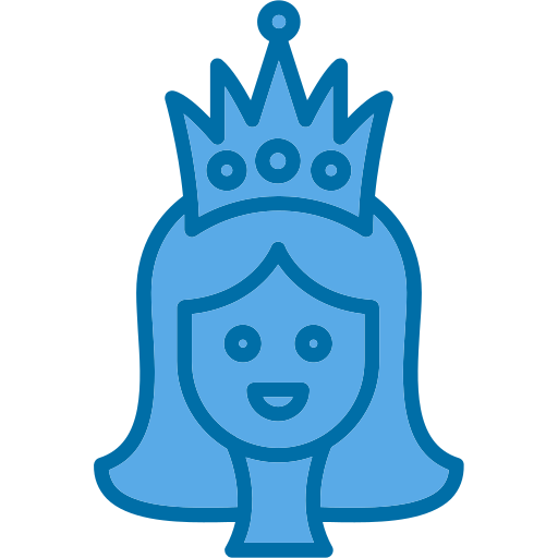 princesa Generic Blue Ícone