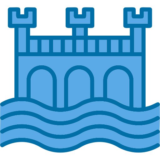 puente de agua Generic Blue icono