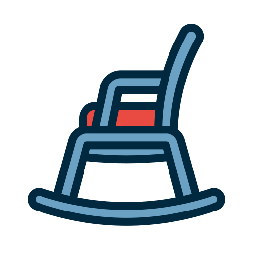 Rocking chair Generic Outline Color icon