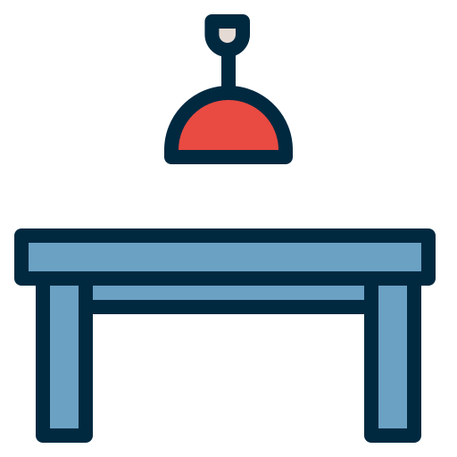 Dinning table Generic Outline Color icon
