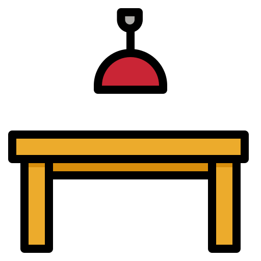 Dinning table Generic Outline Color icon