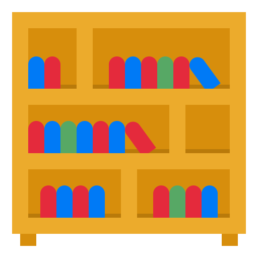 estante para libros Generic Flat icono
