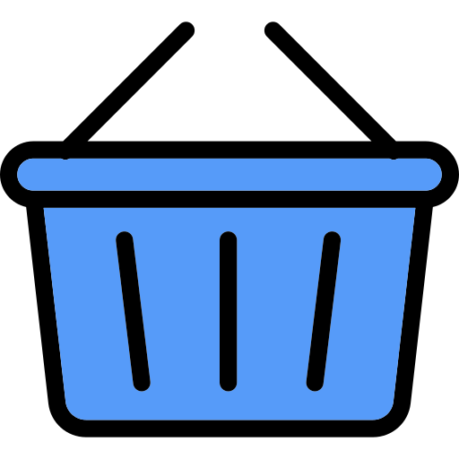 Shopping basket Generic Outline Color icon