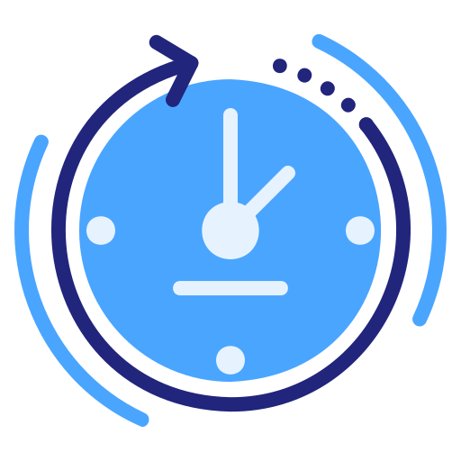 24 hours Generic Blue icon