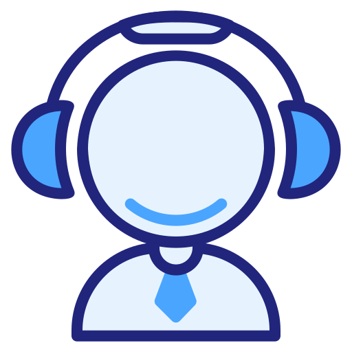 Customer support Generic Blue icon