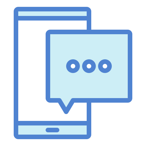 Chatting app Generic Blue icon