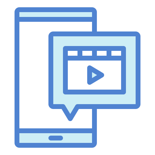 Интернет-видео Generic Blue иконка