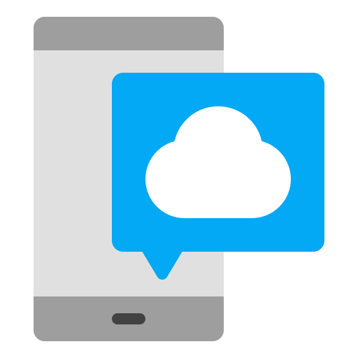 aplikacja w chmurze Generic Flat ikona