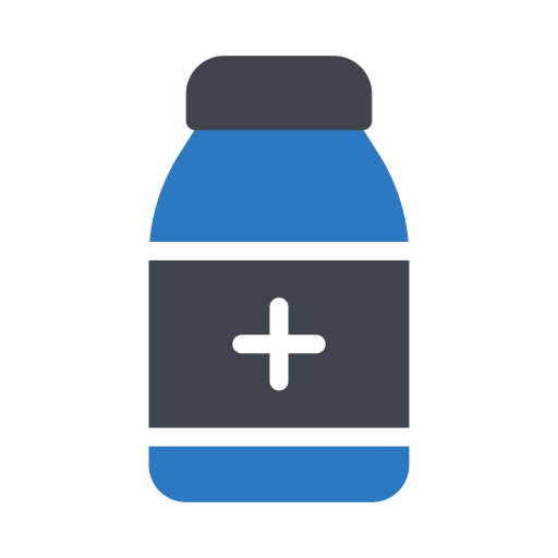 pillen fles Generic Blue icoon
