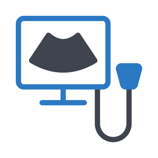 echografie apparaat Generic Blue icoon