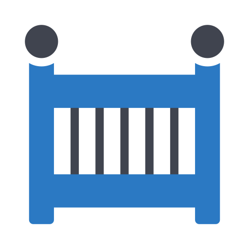 Baby bed Generic Blue icon