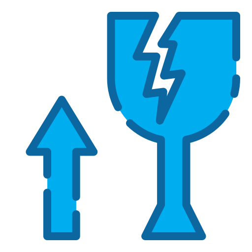 frágil Generic Blue icono
