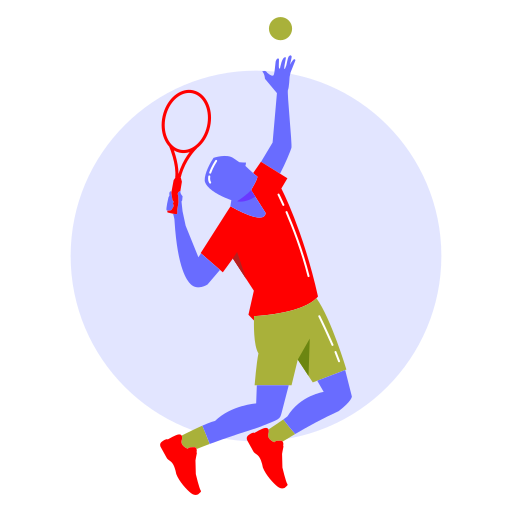 Большой теннис Generic Flat иконка