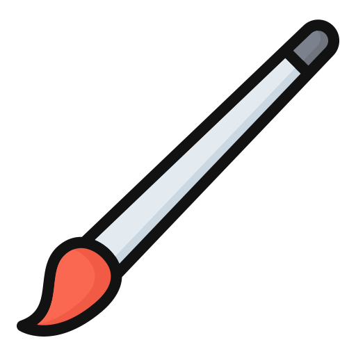 Paintbrush Generic Outline Color icon