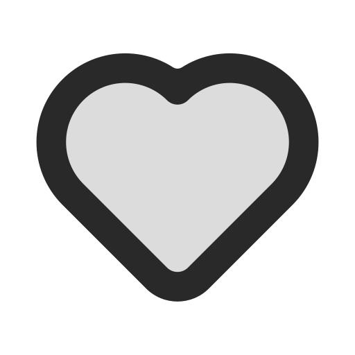 corazón Generic Grey icono
