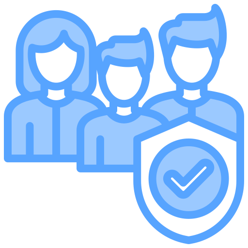 Семейное страхование Generic Blue иконка