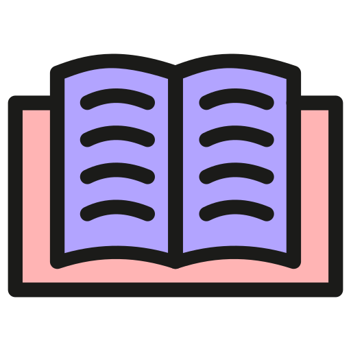 open boek Generic Outline Color icoon