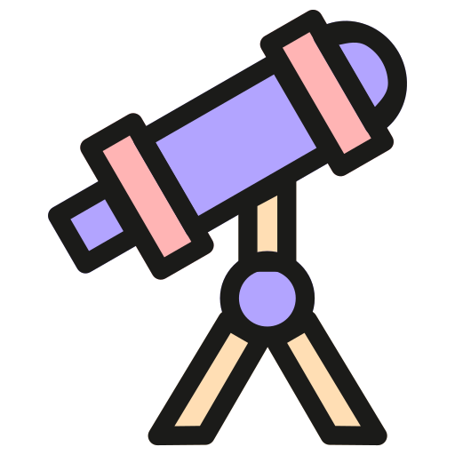teleskop Generic Outline Color ikona