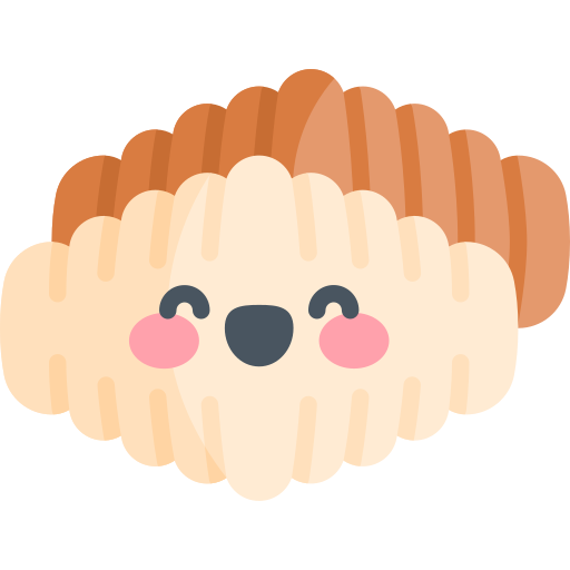 gnocchi Kawaii Flat ikona