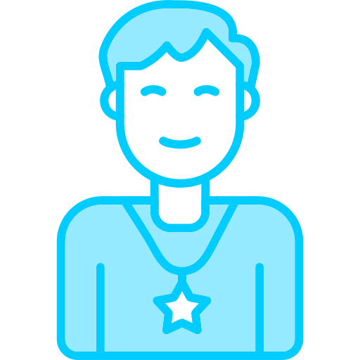 Role model Generic Blue icon