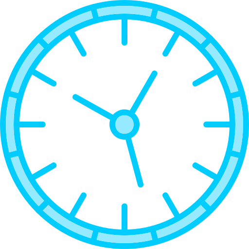 Clock Generic Blue icon