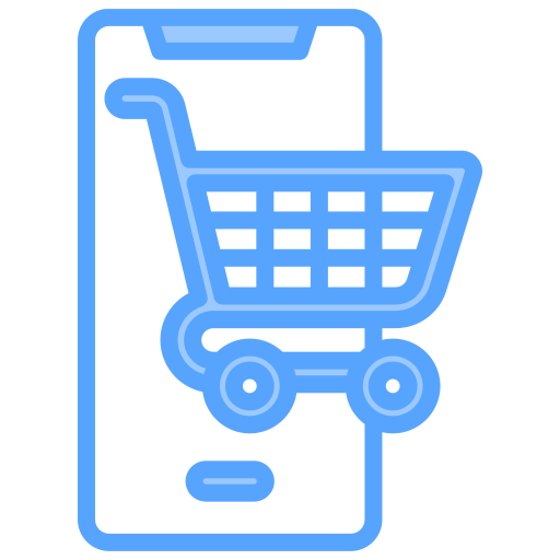 Mobile shopping Generic Blue icon