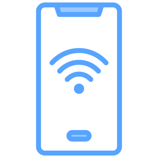 wi-fi接続 Generic Blue icon