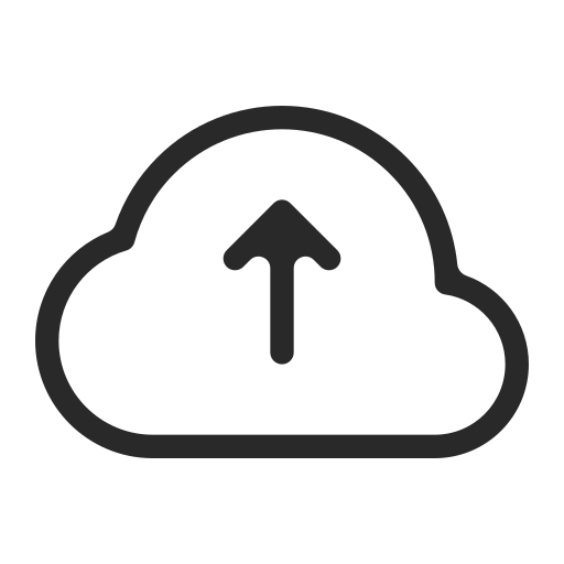 Cloud upload Generic Detailed Outline icon