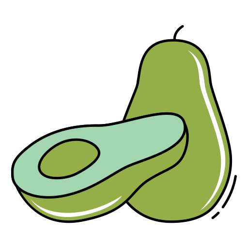 Avocado Generic Thin Outline Color icon