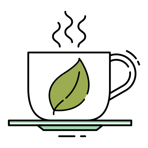 herbata ziołowa Generic Thin Outline Color ikona